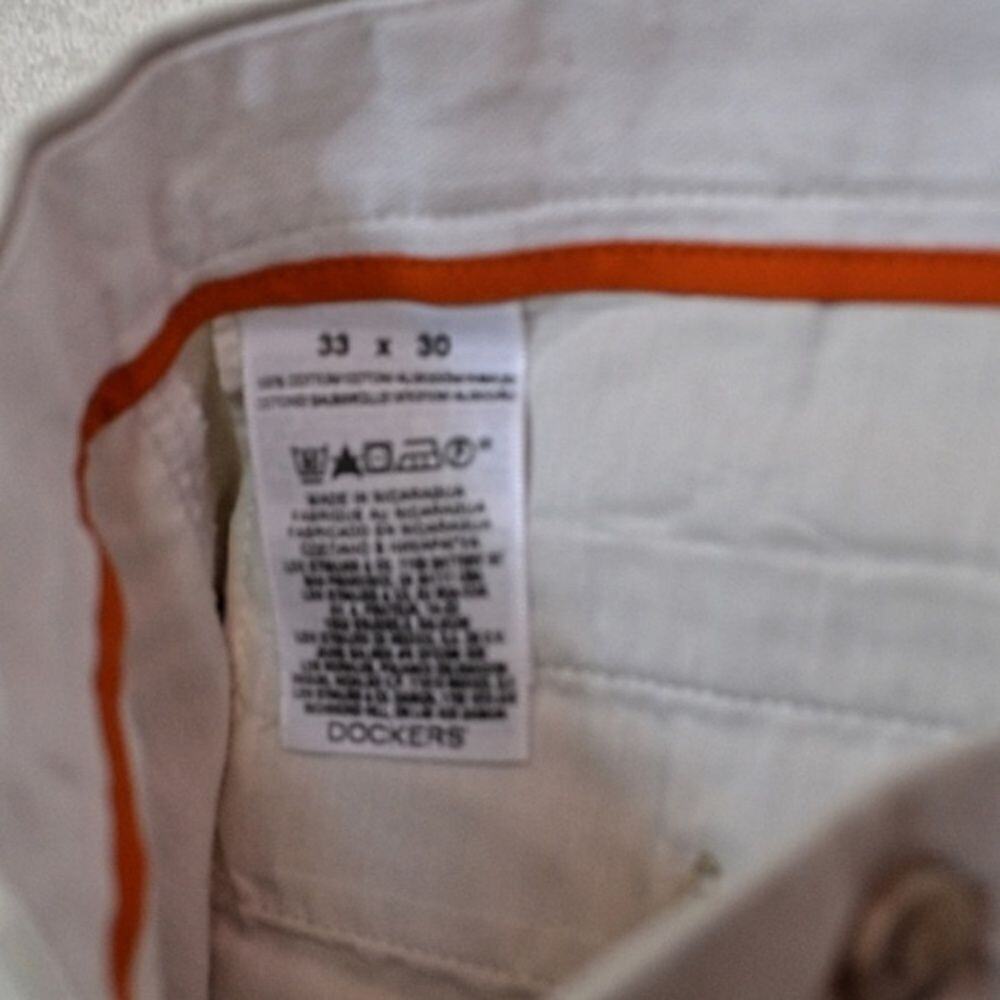 Dockers Light Beige Straight-Leg Pants | Sz 33x30 - Picture 4 of 5